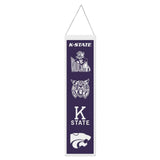 Kansas State Wildcats Banner Wool 8x32 Heritage Evolution Design - Special Order-0