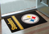 Pittsburgh Steelers Rug - Starter Style, Logo/Stripes Design - Special Order-0