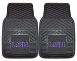 LSU Tigers Car Mats Heavy Duty 2 Piece Vinyl - Special Order-0