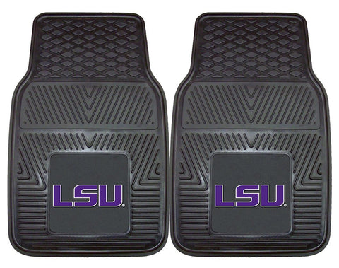 LSU Tigers Car Mats Heavy Duty 2 Piece Vinyl - Special Order-0