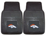 Denver Broncos Car Mats Heavy Duty 2 Piece Vinyl-1