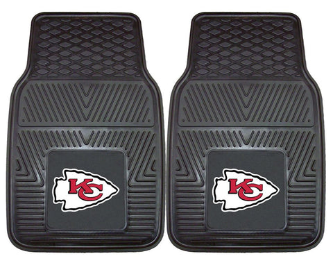 Kansas City Chiefs Car Mats Heavy Duty 2 Piece Vinyl-0