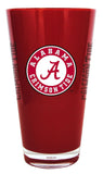 Alabama Crimson Tide Glass 20oz Pint Plastic Insulated CO-0