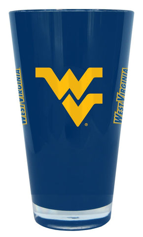 West Virginia Mountaineers Glass 20oz Pint Plastic Insulated CO-0