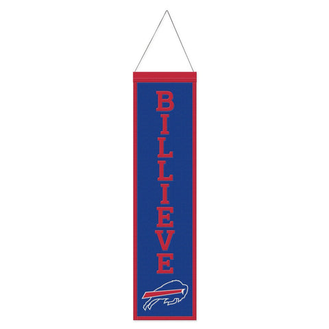 Buffalo Bills Banner Wool 8x32 Heritage Slogan Design - Special Order-0