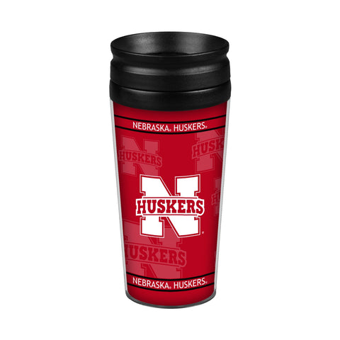 Nebraska Cornhuskers 14oz. Full Wrap Travel Mug-0