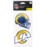 Los Angeles Rams Set of 2 Die Cut Decals-0