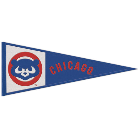 Chicago Cubs Pennant 13x32 Wool Cooperstown-0