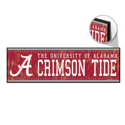 Alabama Crimson Tide Sign 9x30 Wood Yard Marker-0