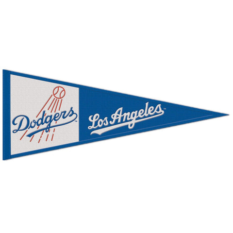 Los Angeles Dodgers Pennant 13x32 Wool Cooperstown - Special Order-0
