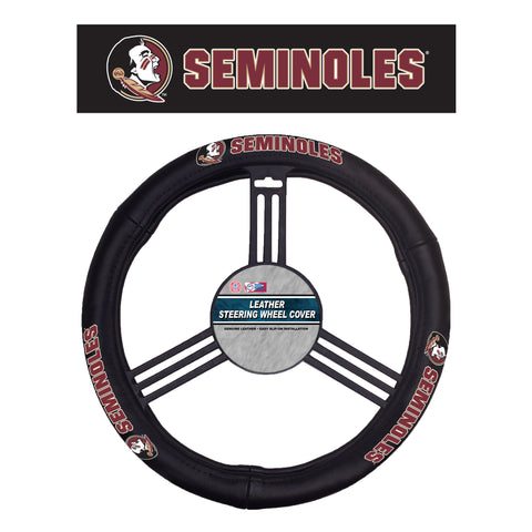 Florida State Seminoles Steering Wheel Cover Leather CO-0