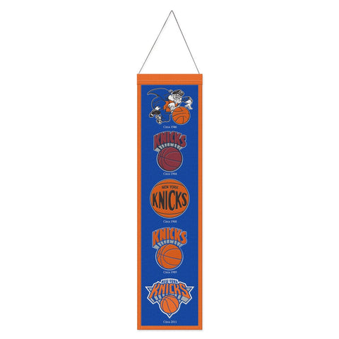 New York Knicks Banner Wool 8x32 Heritage Evolution Design - Special Order-0