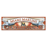 Miami Marlins Sign 9x30 Wood Clubhouse-0