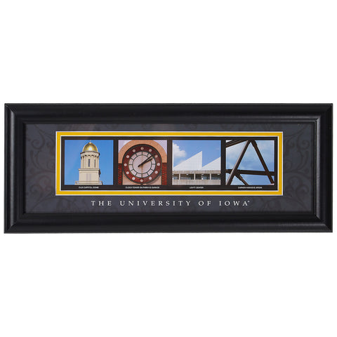 Iowa Hawkeyes Letter Art Print - Iowa-0