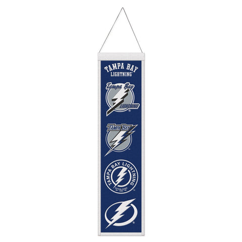 Tampa Bay Lightning Banner Wool 8x32 Heritage Evolution Design - Special Order-0