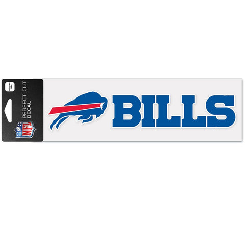 Buffalo Bills Decal 3x10 Perfect Cut Wordmark Color-0