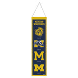 Michigan Wolverines Banner Wool 8x32 Heritage Evolution Design - Special Order-0