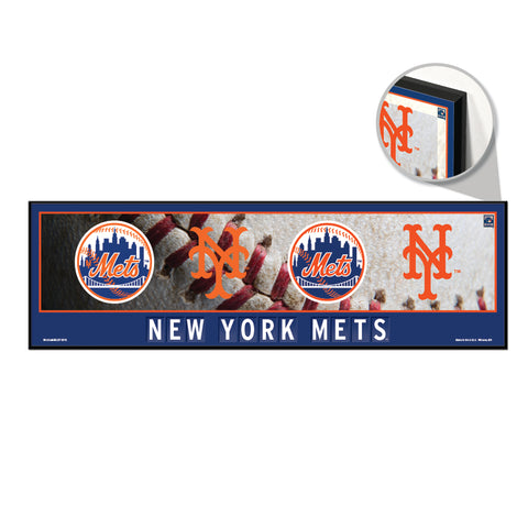 New York Mets Sign 9x30 Wood Evolution-0