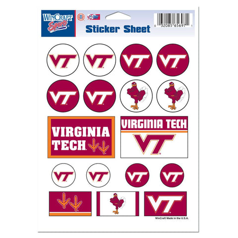 Virginia Tech Hokies Decal Sheet 5x7 Vinyl-0