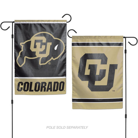 Colorado Buffaloes Flag 12x18 Garden Style 2 Sided-0