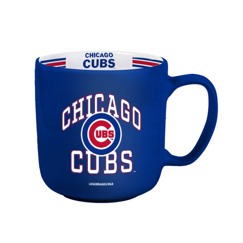 Chicago Cubs Coffee Mug 15oz Stripe Design-0