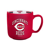 Cincinnati Reds Coffee Mug 15oz Stripe Design-0