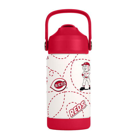 Cincinnati Reds Kids Bottle 12oz Stainless Steel Mascot-0