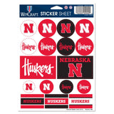 Nebraska Cornhuskers Decal Sheet 5x7 Vinyl-0