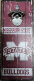 Mississippi State Bulldogs Sign Wood 5x11 Bottle Opener Alternate-0