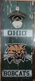 Ohio Bobcats Sign Wood 5x11 Bottle Opener Alternate-0