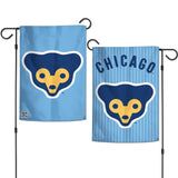 Chicago Cubs Flag 12x18 Garden Style 2 Sided Retro Logo-0