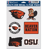 Oregon State Beavers Decal Multi Use Fan 6 Pack-0