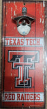 Texas Tech Red Raiders Sign Wood 5x11 Bottle Opener Alternate-0