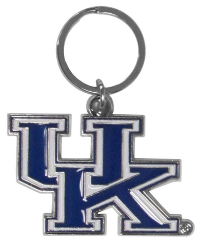 Kentucky Wildcats Chrome Logo Cut Keychain-0