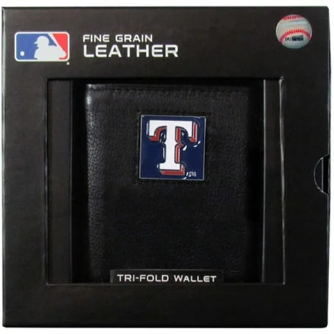 Texas Rangers Wallet Leather Trifold Wallet-0