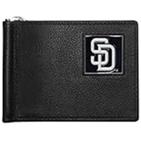 San Diego Padres Wallet Leather Billfold Clip Wallet-0