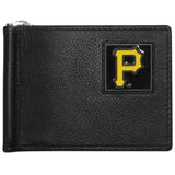 Pittsburgh Pirates Wallet Leather Billfold Clip Wallet-0