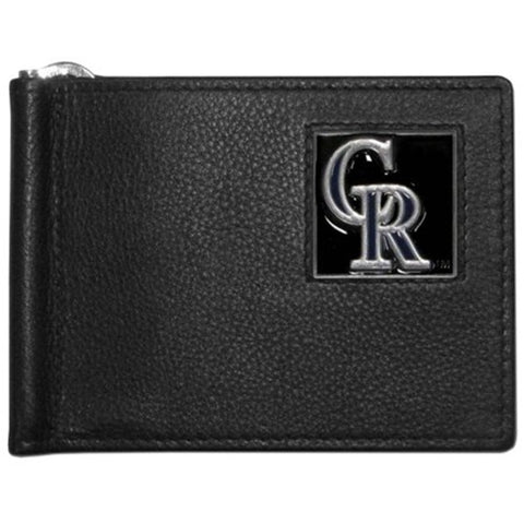 Colorado Rockies Wallet Leather Billfold Clip Wallet-0