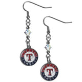 Texas Rangers Earrings Fish Hook Post Style CO-0