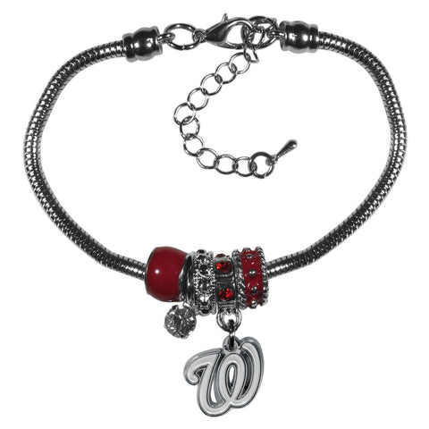 Washington Nationals Bracelet Euro Bead Style CO-0