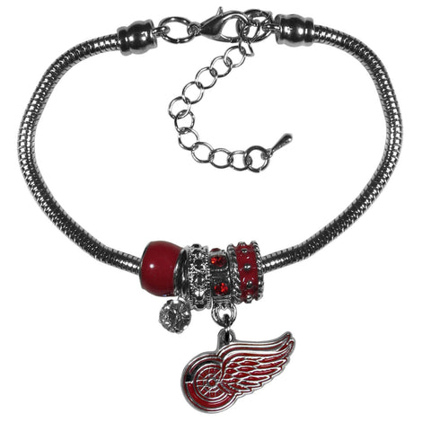 Detroit Red Wings Bracelet - Euro Bead-0