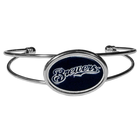 Milwaukee Brewers Bracelet Double Bar Cuff CO-0