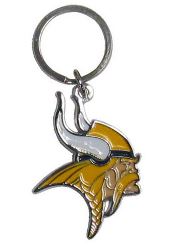 Minnesota Vikings Chrome Logo Cut Keychain-0