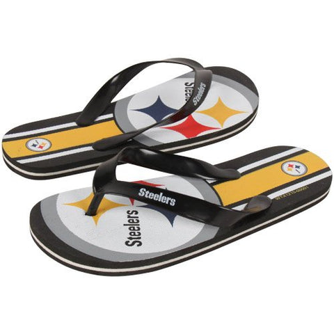 Pittsburgh Steelers Flip Flop - Youth Unisex Big Logo (1 Pair) - S-0
