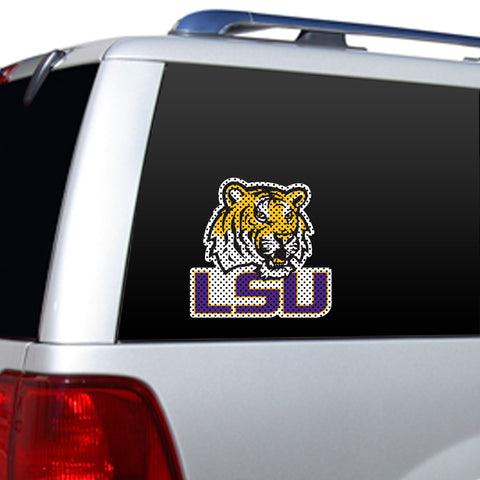 LSU Tigers Window Film 12 Inch Die Cut-0