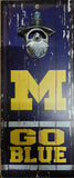 Michigan Wolverines Sign Wood 5x11 Bottle Opener Slogan-0