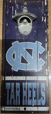 North Carolina Tar Heels Sign Wood 5x11 Bottle Opener Alternate-0
