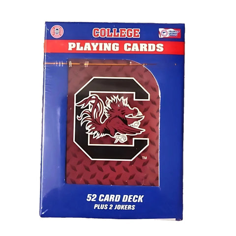 South Carolina Gamecocks Playing Cards Diamond Plate - Special Order-0