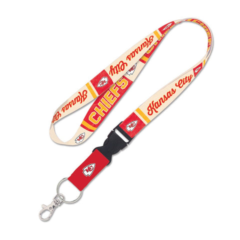 Kansas City Chiefs Lanyard with Detachable Buckle Vintage-0