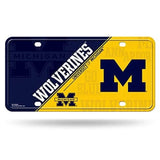 Michigan Wolverines License Plate Metal-0